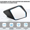 SAUTVS Side Rear View Mirrors for Sea-Doo Spark, High-Definition Convex