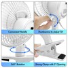 Comfort Zone Portable Clip on Fan with Fully Adjustable Tilt,
