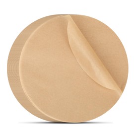 Beasea Air Fryer Round Liners 6 Inch, 200pcs Parchment Paper Disposable Unbleached Filter Paper Non-perforated Bamboo Steamer Papers for Air Fryer Steaming Basket