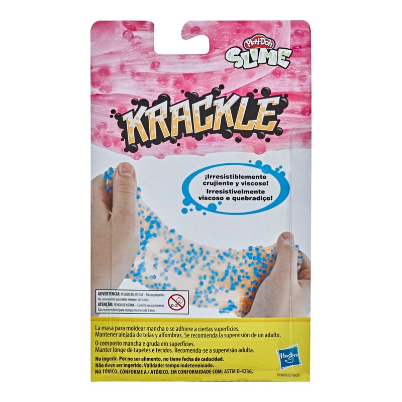Play-Doh Krackle Slime Pink & Light Orange 2 Pack of