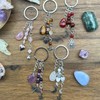 Cute Crystal Keychains,Boho Key Rings for Car Keys,Kawaii Bag Backpack