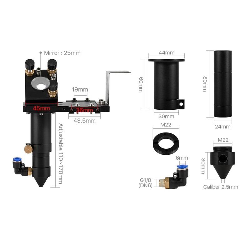 Cloudray E Series CO2 Laser Head CO2 Laser Head Cutter