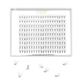 EMEDA Prefabricated Volume Fan 8D Eyelash Extension 9 Lines D Curl Lashes Volume Eyelashes 0.07 mm 9 mm 9 mm - 14 mm Mix Length Prefabricated Volume Lash Extensions 8D Cluster Eyelashes (8D 12 mm)