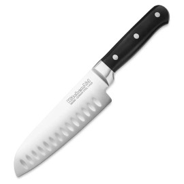 KitchenAid KKFTR7SKOB 7" Classic Forged Series Triple Rivet Santoku Knife, Black