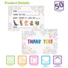 50 Pack Kids Fill in the Blank Thank You Cards
