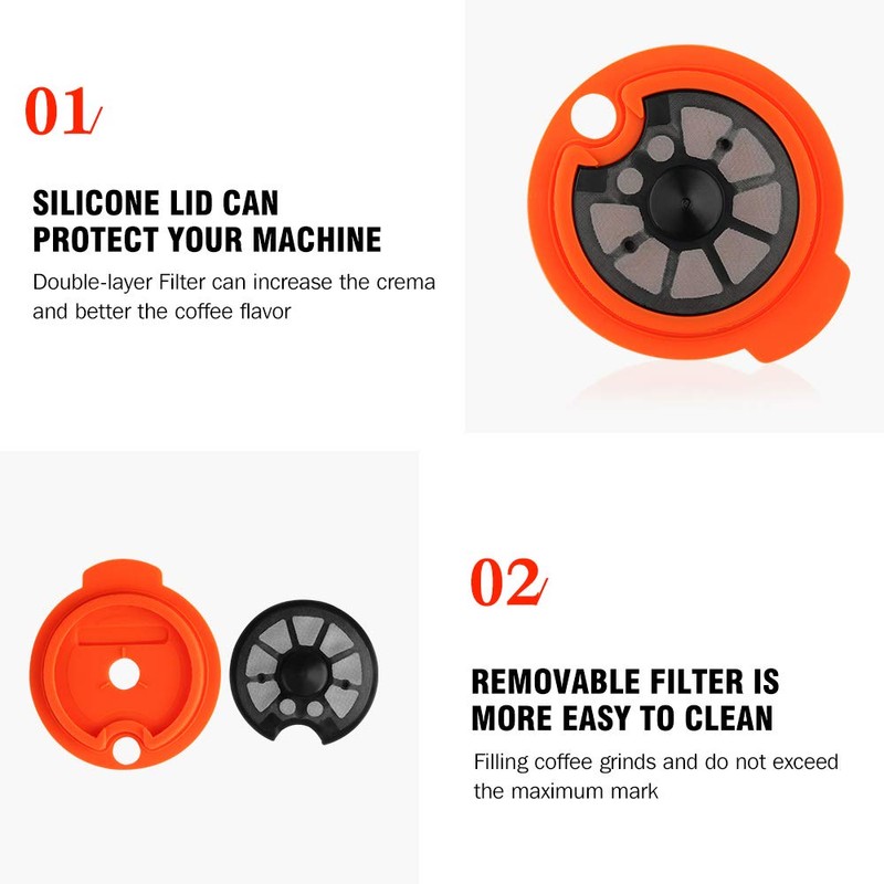 i Cafilas Refillable Coffee Capsule for Tassimo Bosch, Reusable Refill