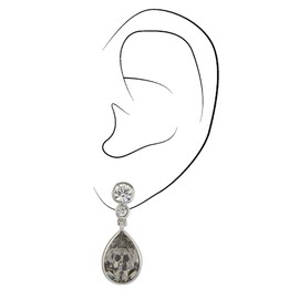 Traveller Preciosa Crystal Clip Earrings Various Colours, Crystal