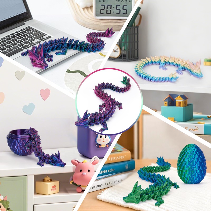 HIMS 3D Printed Dragon Eggs with Dragon Inside, Dragon Egg