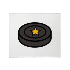CafePress Hockey Puck Throw Blanket Super Soft Fleece Plush Throw Blanket, 60"x50"