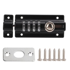 Combination Latch Lock 4 Digit Black Anti Theft Waterproof for Window Cabinet Door File Furniture