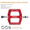 MZYRH Road/Mountain Bike Pedals MTB Pedals Bicycle Flat Pedals 3