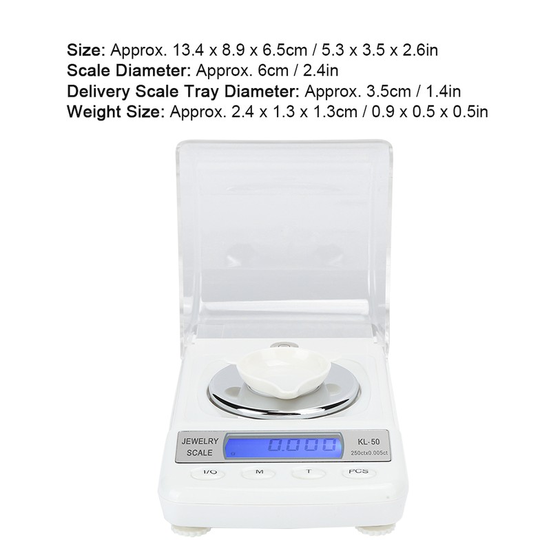 0.001g Electronic Jewelry Scale Mini Digital Scale Pocket Measurement Tool