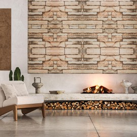 WAPANE 3D Brick Peel and Stick Wallpaper, 3D Wall Panels Self Adhesive, Removable Wallpaper Waterproof PE Foam Paintable,for Bedroom/Living Room/Kitchen and Home Decoration (20 Pack, Brick)