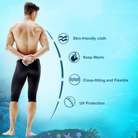 doorslay Men Diving Shorts, Wetsuit Shorts Men, 2mm Neoprene Swim with Buoyancy for Surfing, Diving, and Snorkeling, Designed for Comfort and Warmth (M)