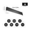Ralbay Modern Black Bathroom Vanity Light 32.6inch Vanity Light for