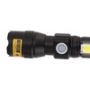 LED Flashlight USB Magnetic Charging 7 Gears Zoomable Black Light