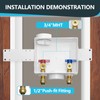 Seelink Washing Machine Box, Center/Side Drain, 1/2 Inch Push-Fit Inlet