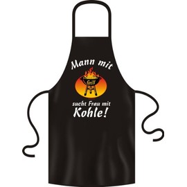 Original Rahmenlos Apron Woman with Coal
