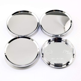 RhinoTuning 4 PCS 63 mm Wheel Center Caps Compatible With Dakota Ram 1500 Neon Legacy Impreza Tribeca Forester Outback WRX XV Crosstrek, OD: 2.48 in / 63 mm ID: 2.26 in / 57.3 mm Chrome Whell