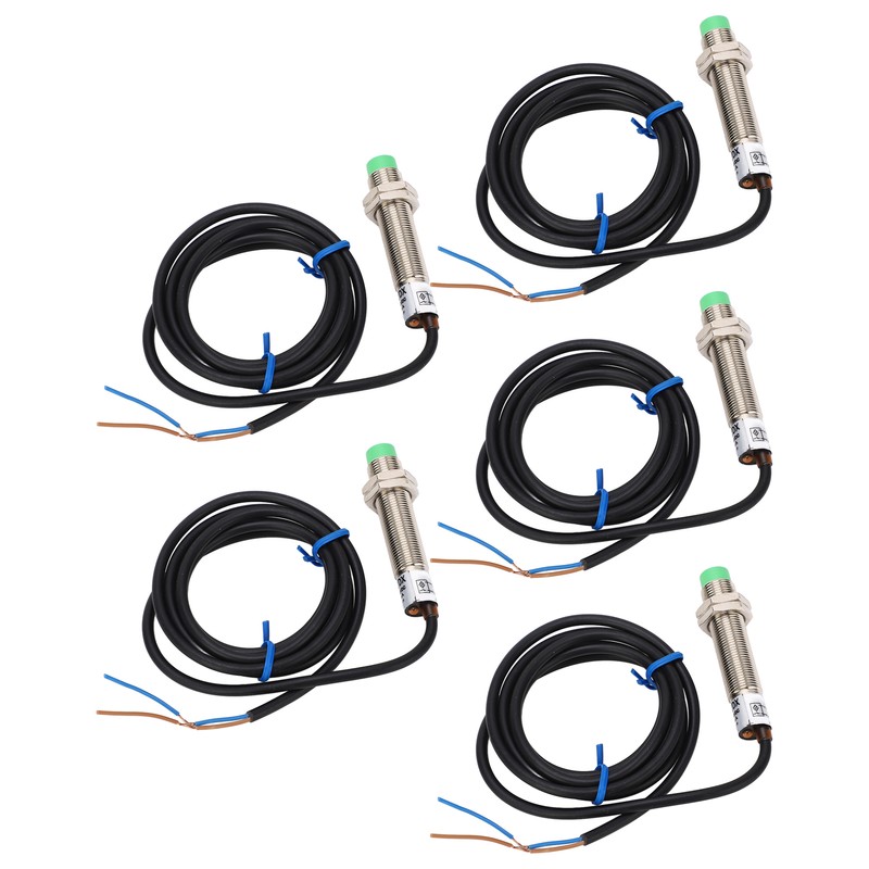 5 Pcs Proximity Switch M12x1 2 Wire Normally Closed 4mm