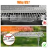 Hisencn Universal Grill Rack for Gas/Wood Pellet/Griddle/Smoker Grill, Adjustable Warming