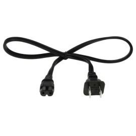 SF Cable NEMA 1-15P to C7 Non-Polarized Power Cord, 1 feet - 18 AWG