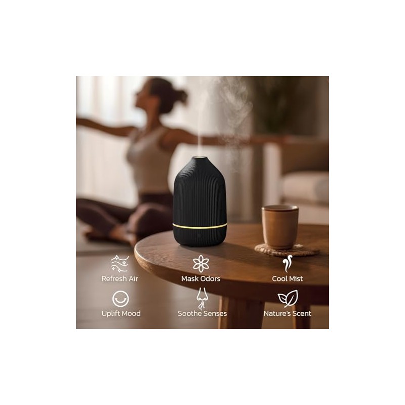 Essential Oil Diffuser, 100ml Aromatherapy Diffuser, Mini Ultrasonic Diffuser for