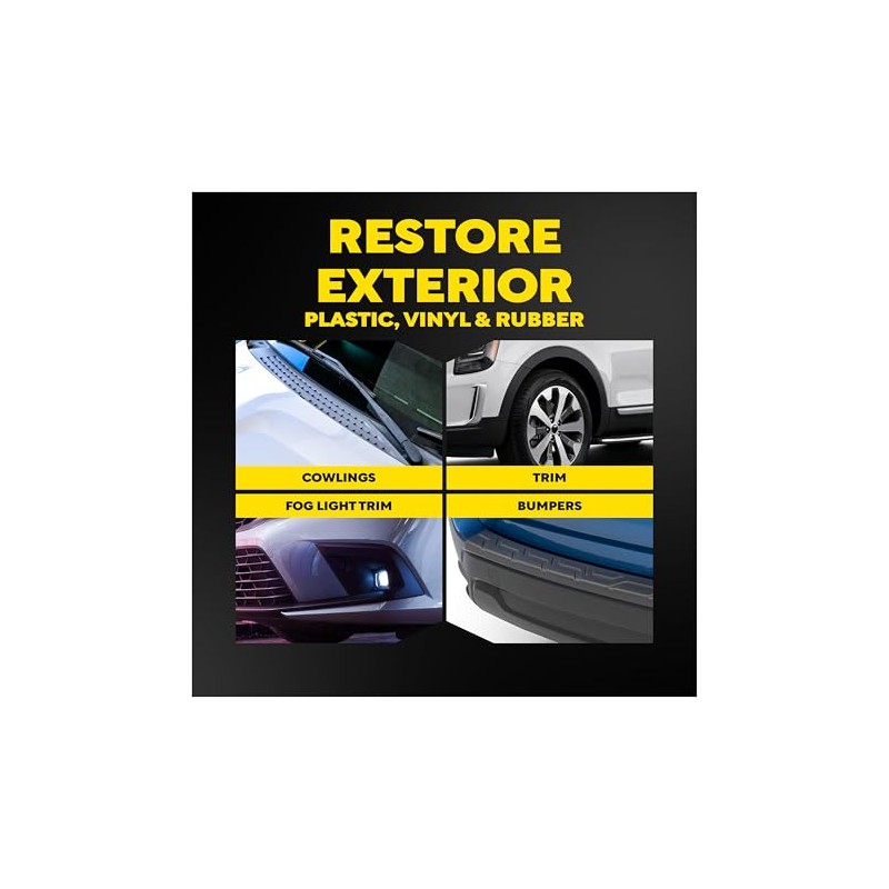 Meguiar's Restaurador de Plástico Negro G15816, 473 ml