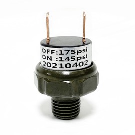 HONSDUKE 145-175 PSI Air Pressure Switch Tank Mount Type Thread 1/4 NPT 12V/24V for Train/Air Horn (145-175PSI)