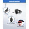 DSWSQ Carbon Fiber Shark Fin Shape Roof Antenna Cover Decor