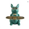 Bulldog Statue with Storage Tray for Keys and Jewelry –