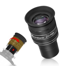 Astromania Telescope Eyepiece 20mm, Wide Angle 58 Degree Apparent Field Planetary Eyepiece for 1.25 inch Astronomy Telescope & Filter, Fully Multi-Coated Telescope Accessory for Planetary Observation