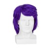 incohair Short Purple Wig for Men Natural Wavy Synthetic Heat