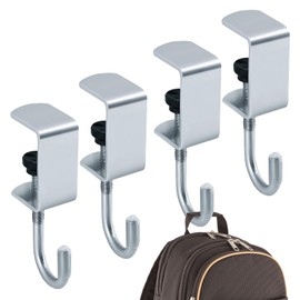 Yuiturt 4 Stück Taschenhalter für Tisch, Verstellbare Handtaschenhaken Handtaschenhalter, Tischhaken Schreibtischtaschenhalter für Schultische Bürotische Und Schlafzimmertische