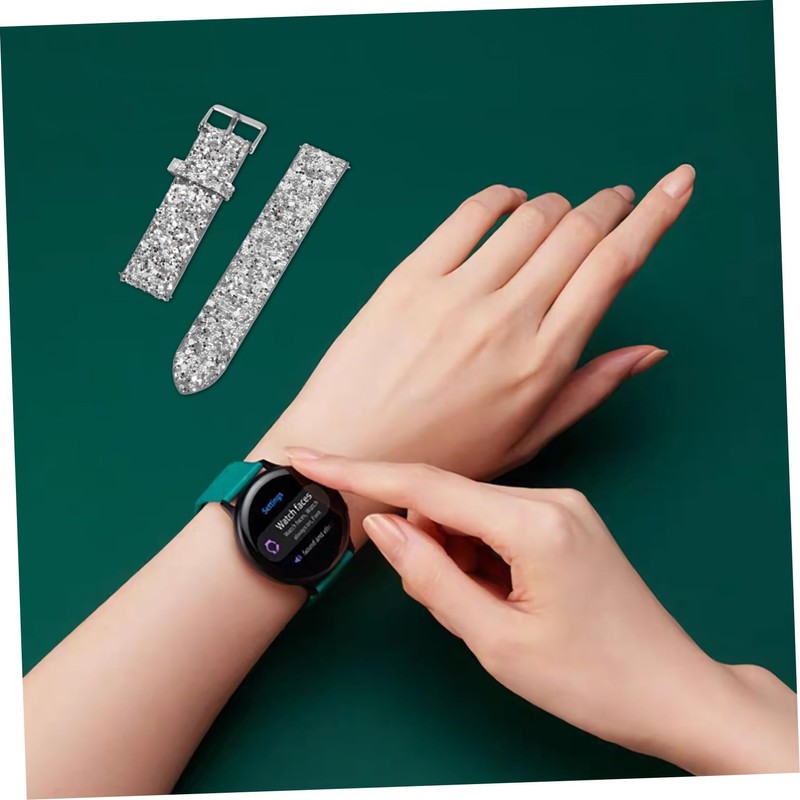 Gatuida 1pc Unique Shiny Wrist Watch Band Replacement for Watch