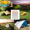 Tripmas Ultralight Titanium Tent Stakes - Anticorrosive Tent Pegs V-Shaped