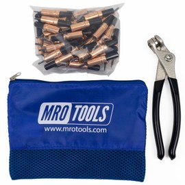 50 1/8 Heavy Duty Cleco Fasteners + Cleco Pliers w/Carry Bag (KHD1S50-1/8)