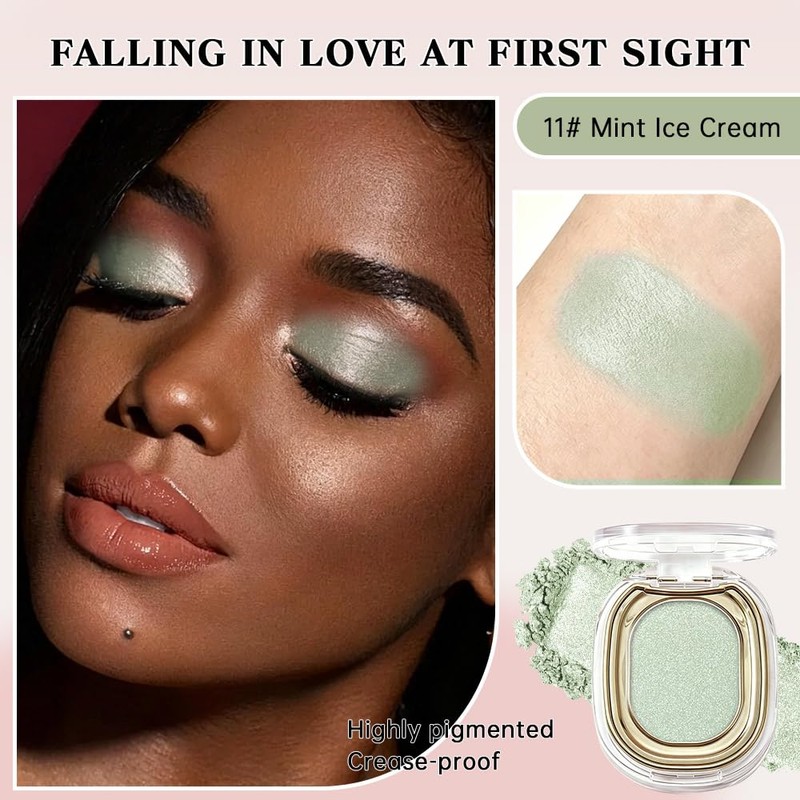Shimmer Eyeshadow Palette, Matte Single Eye Shadow Palette Makeup for
