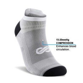 PAPLUS Compression Socks No Show Plantar Fasciitis Sock for Men and Women, Best Low Cut Athletic Running Socks Arch Support Ankle Socks for Plantar Fasciitis, Cycling, Athletic, Gym