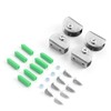 Stainless Steel Glass Shelf Brackets, 4-Pack