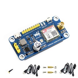 Waveshare Fits Raspberry Pi GSM/GPRS/Bluetooth HAT Based SIM800C Support SMS, GPRS, DTMF, HTTP, FTP, MMS, email for Band GSM 850/EGSM 900/DCS Compatible All Version of Pi/Jetson Nano