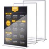 Shellwei 2 Pcs 11 x 14'' Acrylic Sign Holder Clear
