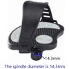 1 Pair Bike Pedals with Toe Clips Cages and Straps