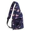 Vera Bradley Ripstop Sling Backpack, Flamingo Party
