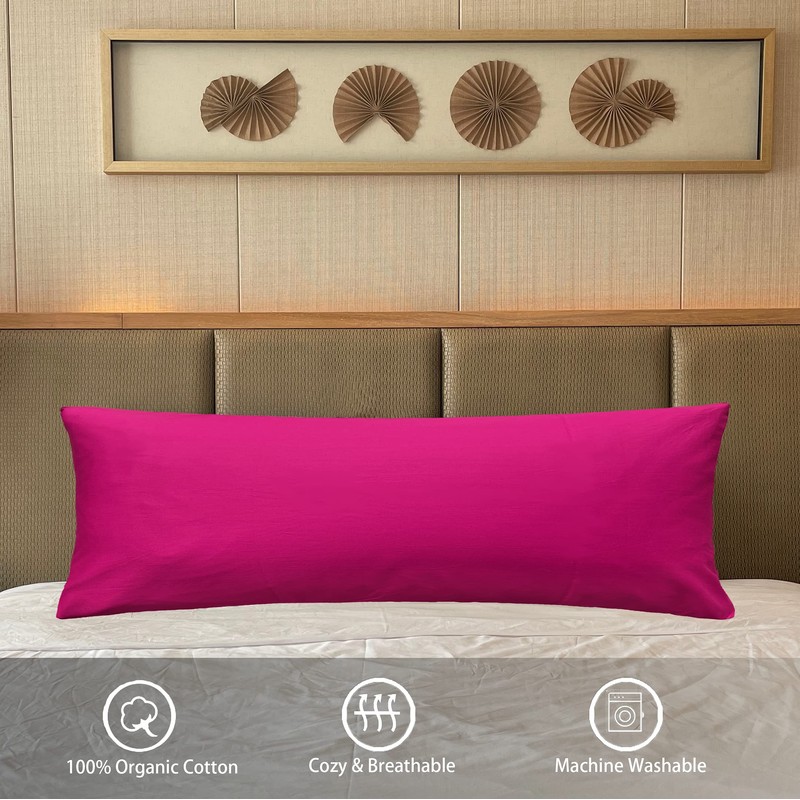 iMaylex Soft 100% Egyptian Cotton Zipper Pillow Case, Cozy and
