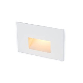 WAC Lighting 2700K - Lámpara LED de Pared Iluminacion, Latón Brillante, 12 V, Luz Blanca Suave, 3000 K (Blanco Cálido), Blanco en Aluminio