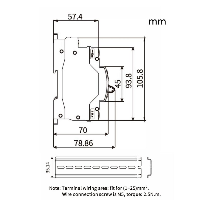 Dual Power Automatic Transfer Switch 2P 16A ATS Electrical Circuit