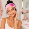 4 Pcs Polka Dot Wide Headbands with Button for Women