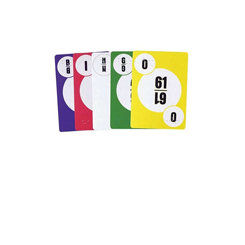 MaxiAids Bingo Call Number Playing Cards with Braille