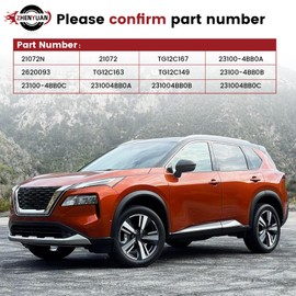 23100-4BB0A High Output Alternator Compatible with 2017 2018 2019 2020 2021 2022 Nissan Rogue Sport 2.0L 12V 120A 6-Groove Clutch Pulley Clockwise Replace# TG12C167, TG12C149, 2620093, 231004BB0A